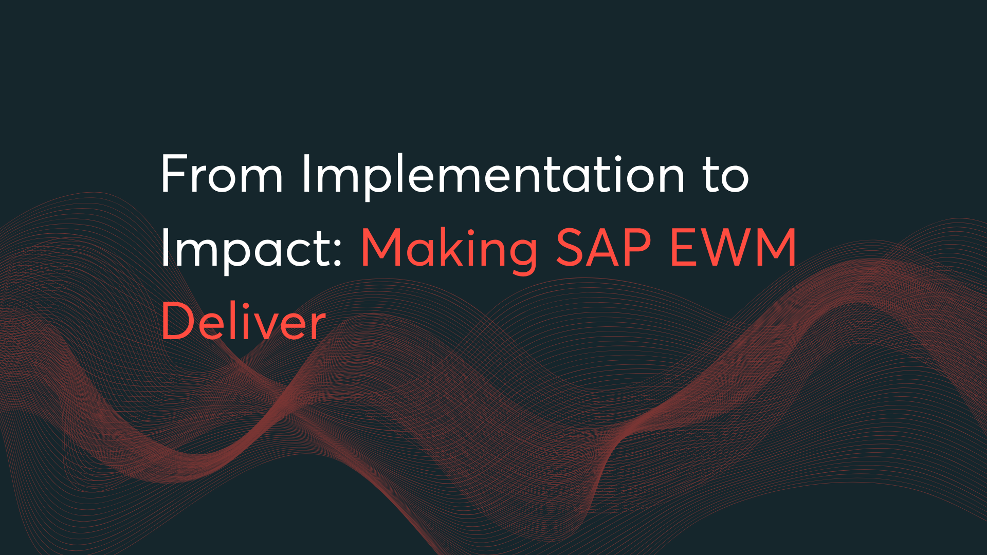 SAP EWM Webinar banner